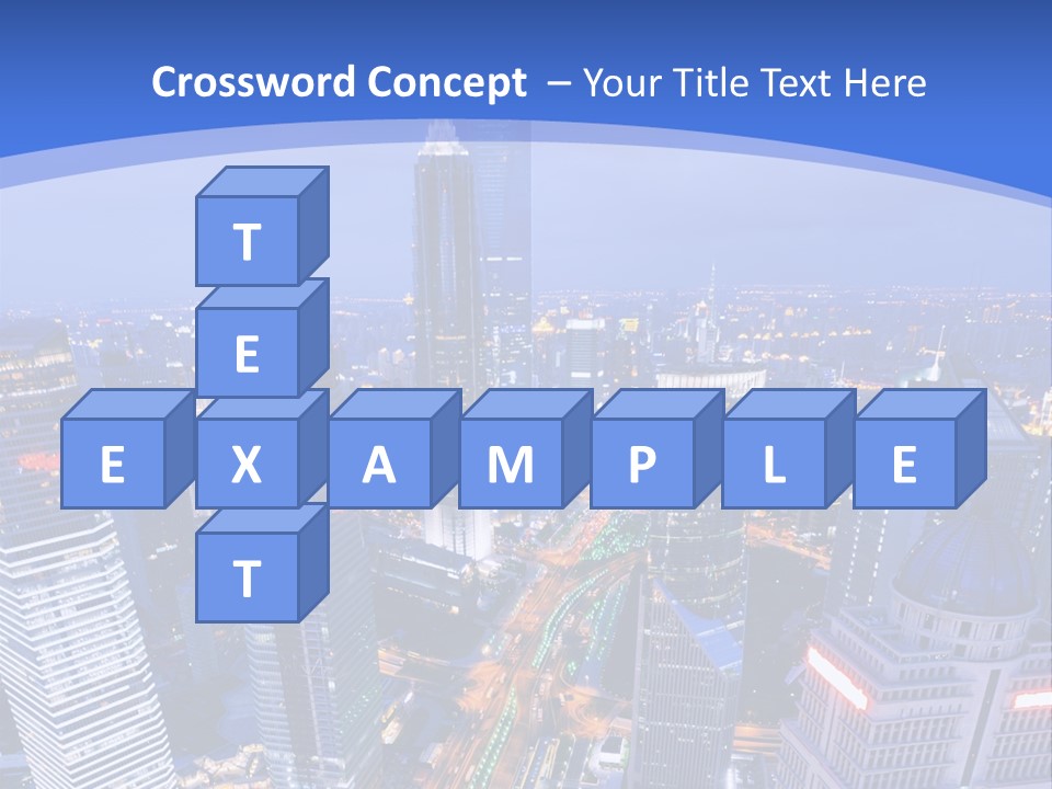Shanghai Bird View PowerPoint Template