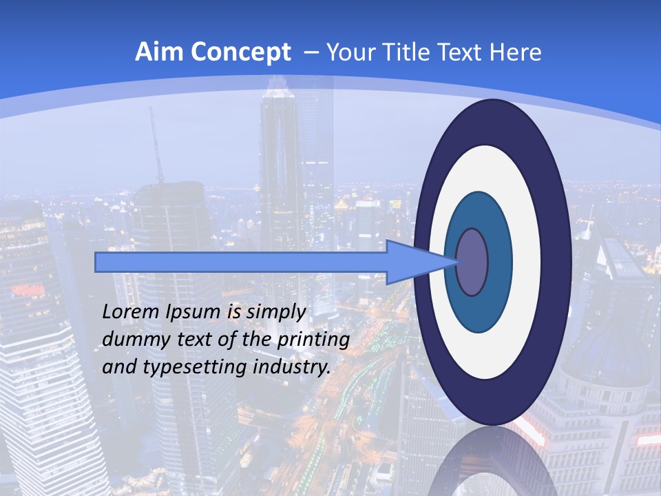 Shanghai Bird View PowerPoint Template