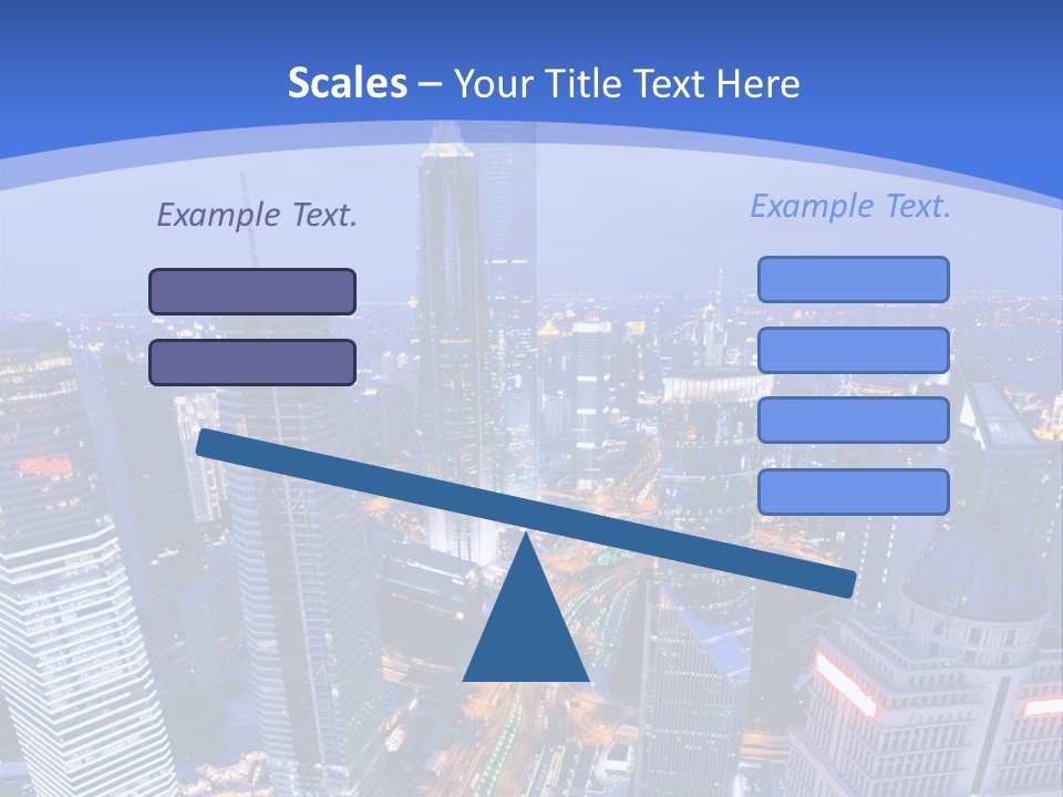 Shanghai Bird View PowerPoint Template