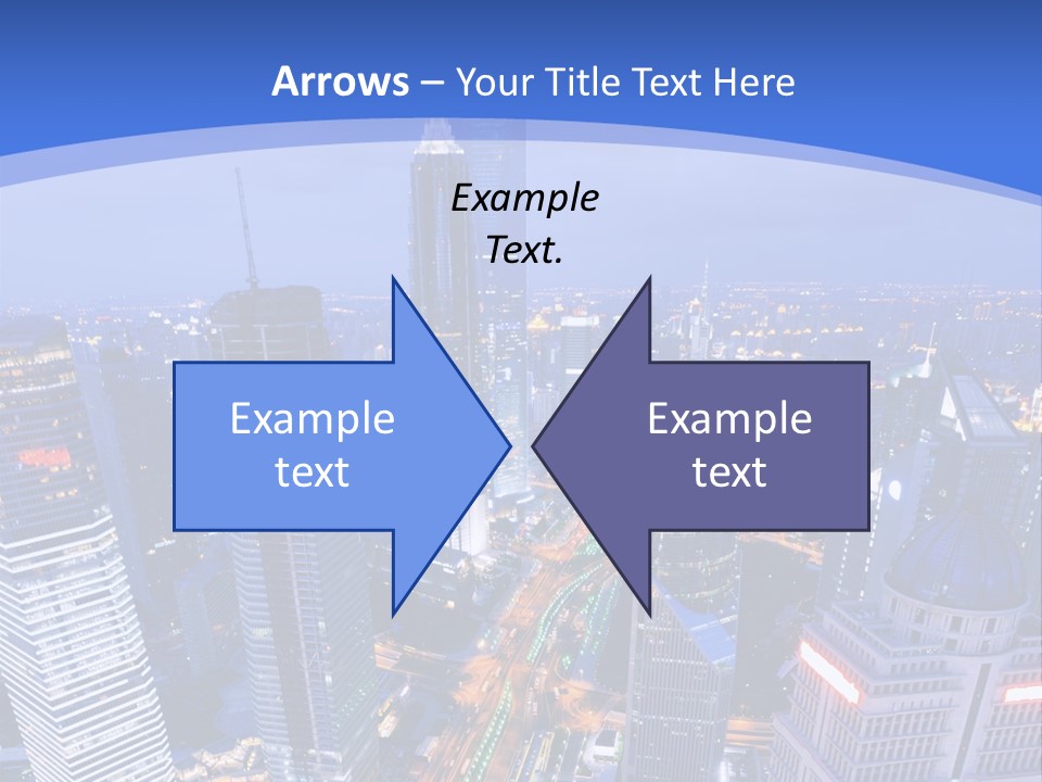 Shanghai Bird View PowerPoint Template