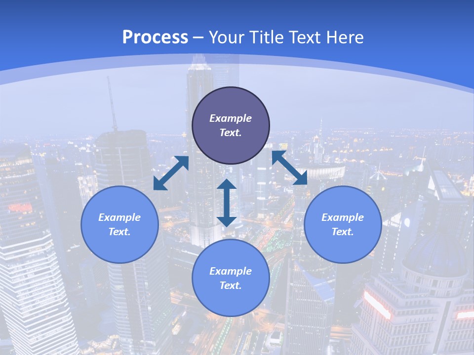 Shanghai Bird View PowerPoint Template