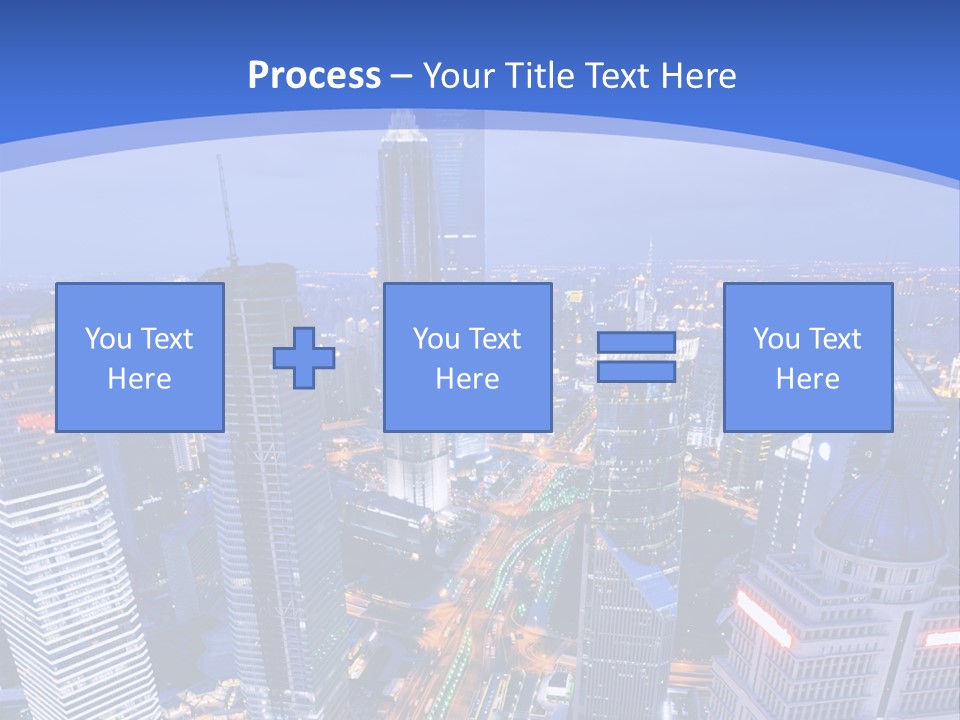 Shanghai Bird View PowerPoint Template