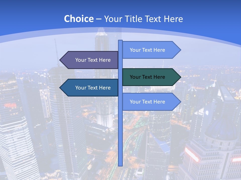 Shanghai Bird View PowerPoint Template