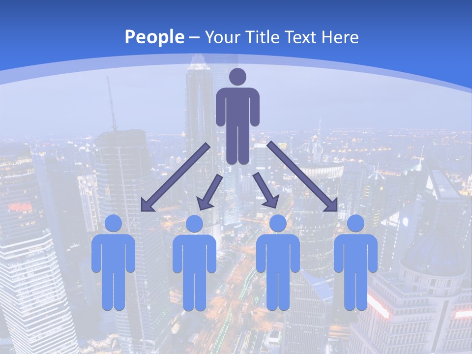 Shanghai Bird View PowerPoint Template