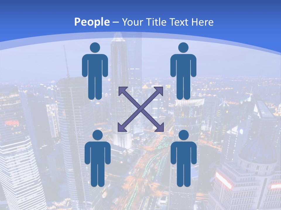 Shanghai Bird View PowerPoint Template