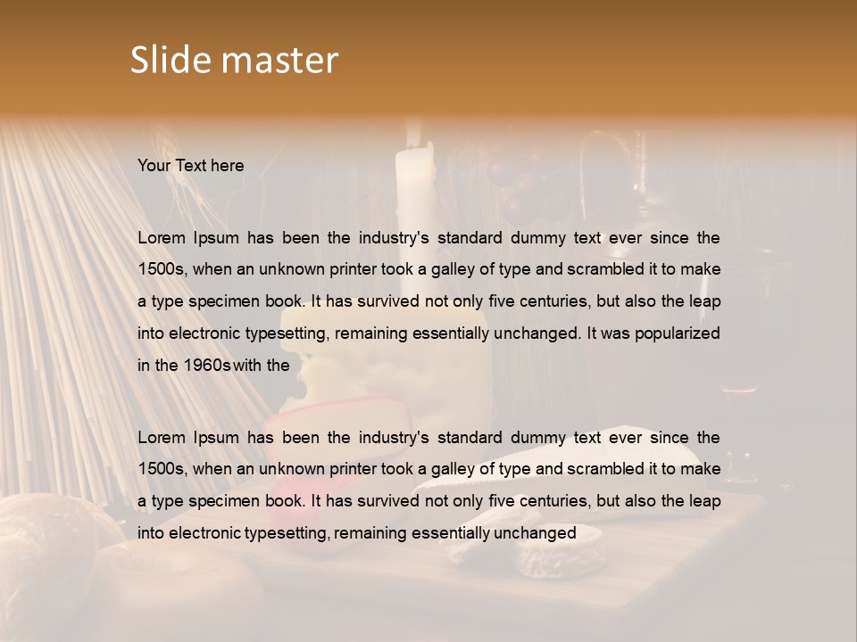 Still Life Photography Glass PowerPoint Template