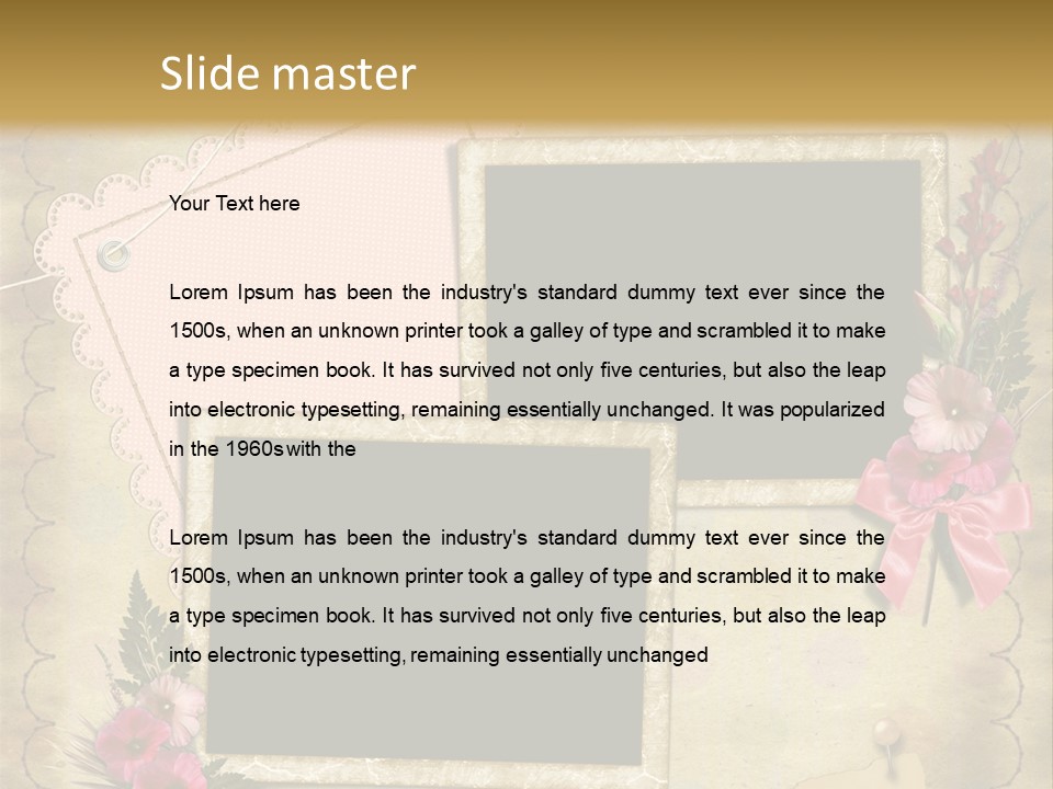 Vintage Photo Album PowerPoint Template