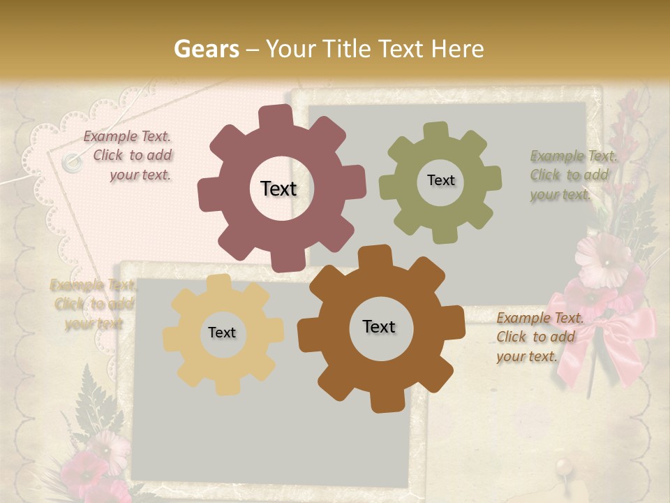 Vintage Photo Album PowerPoint Template