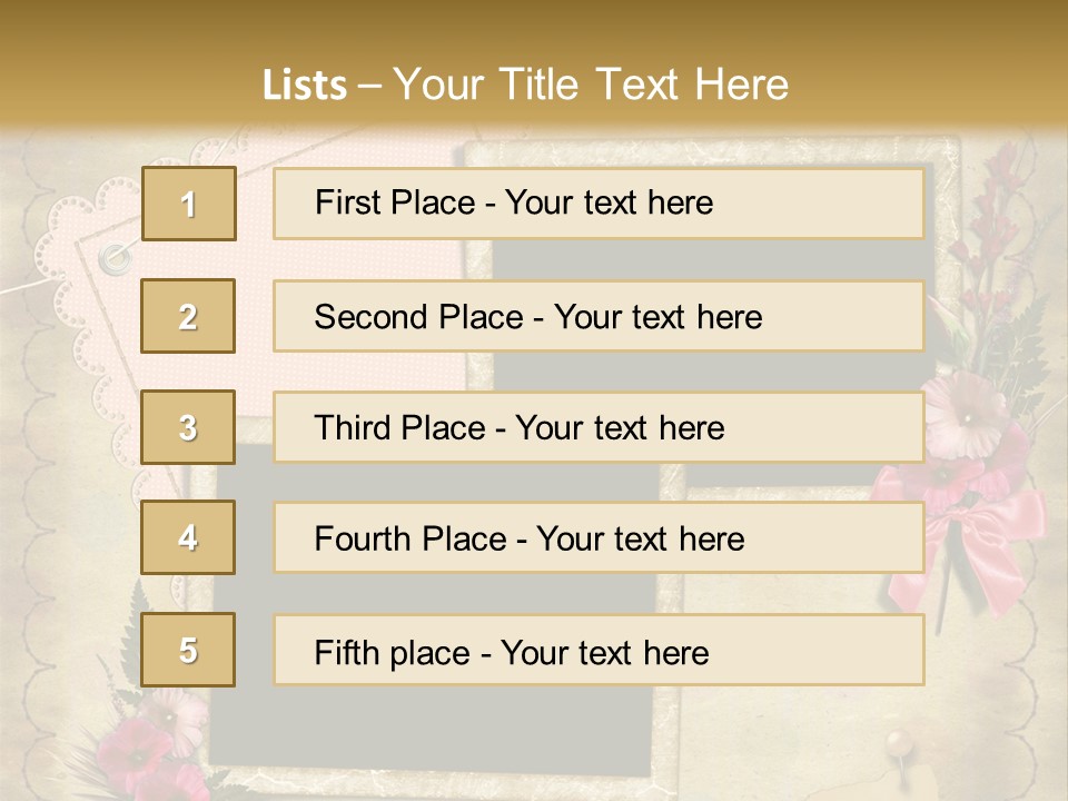 Vintage Photo Album PowerPoint Template