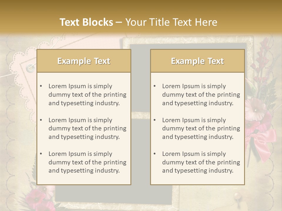 Vintage Photo Album PowerPoint Template