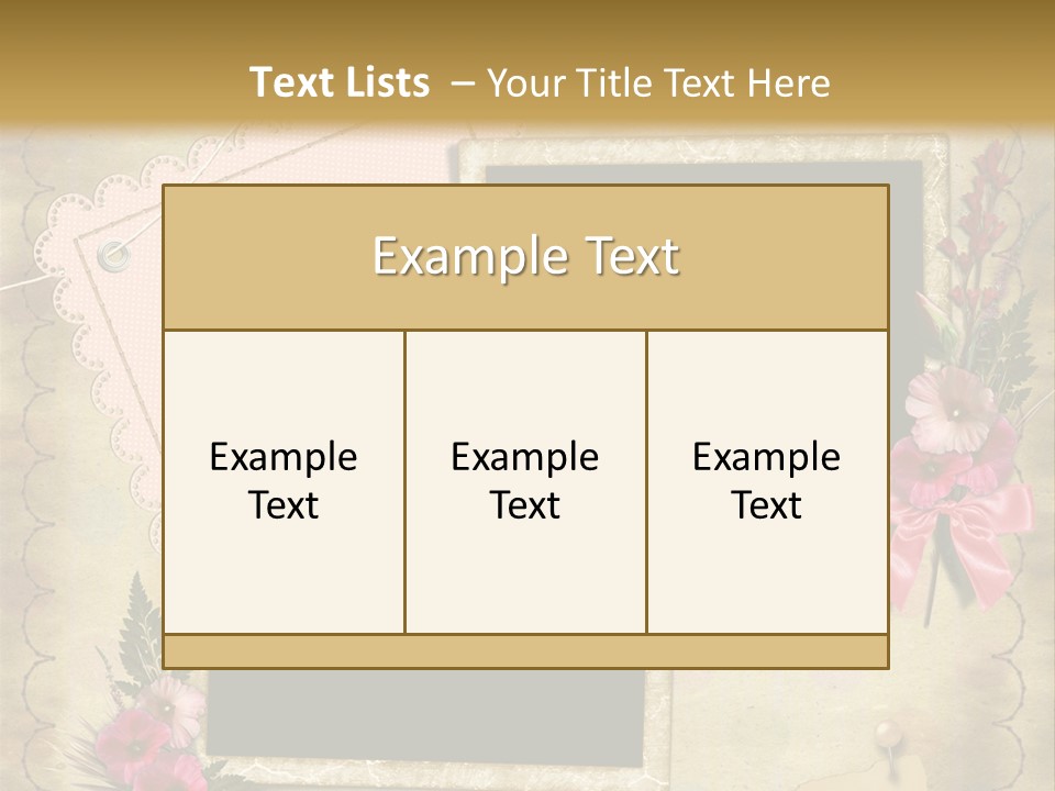 Vintage Photo Album PowerPoint Template