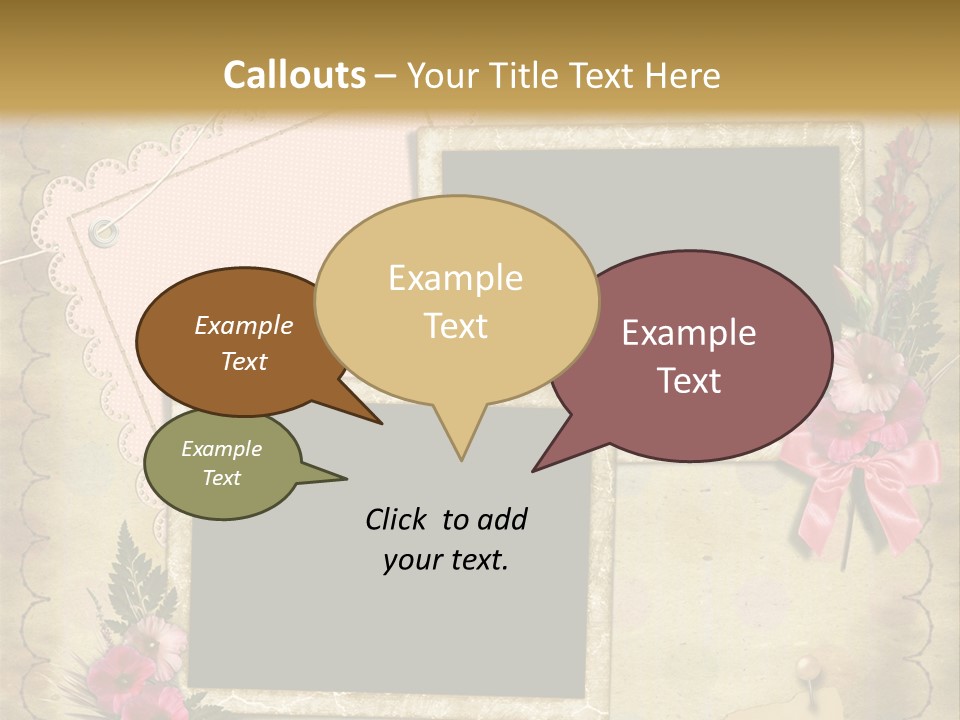 Vintage Photo Album PowerPoint Template
