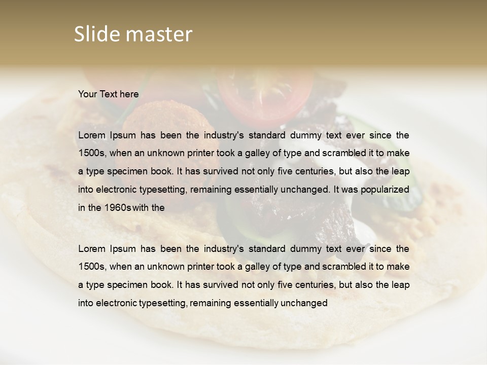 Pieces Eating Diet PowerPoint Template