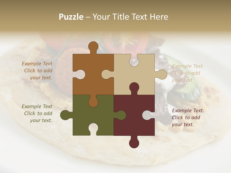 Pieces Eating Diet PowerPoint Template