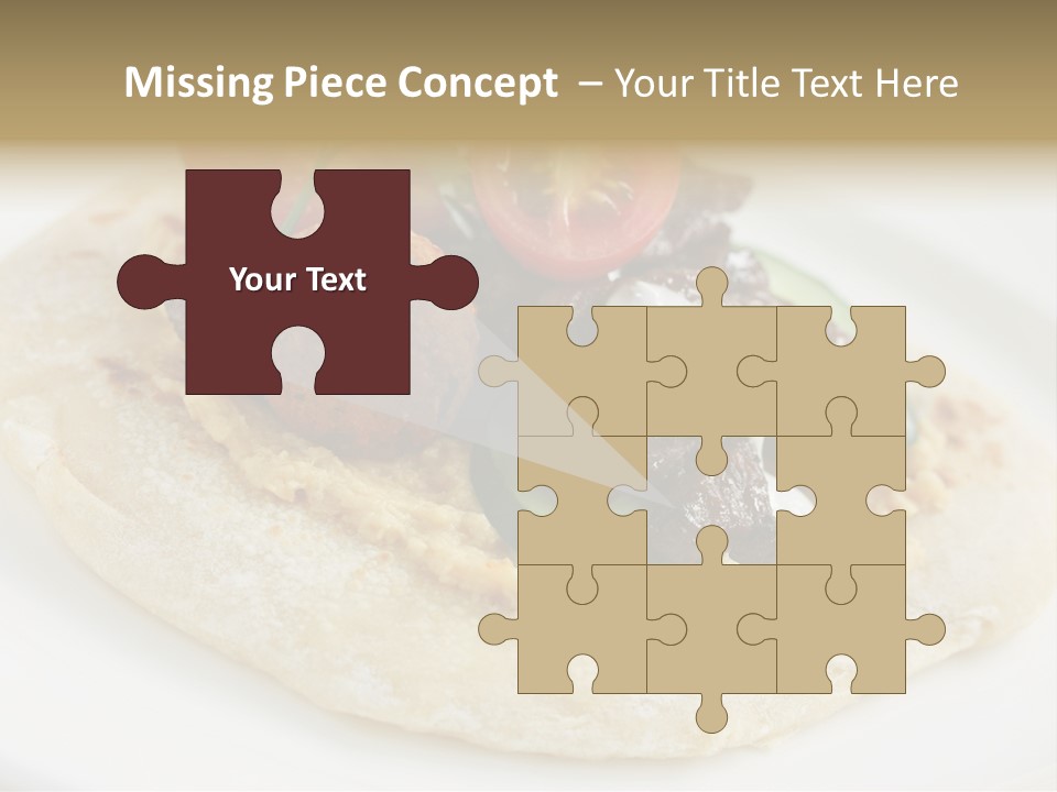 Pieces Eating Diet PowerPoint Template