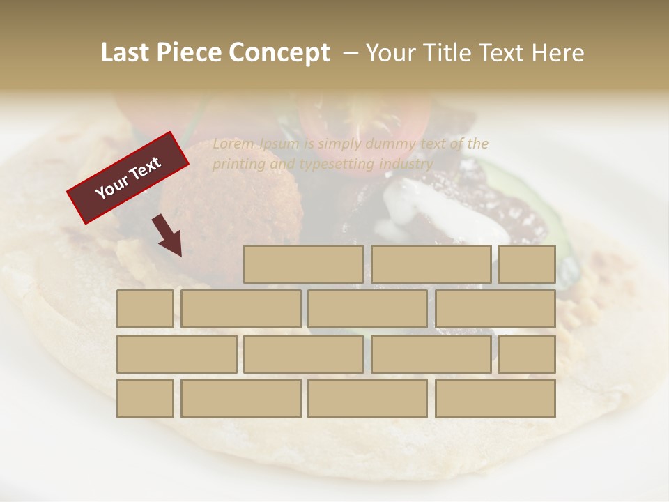 Pieces Eating Diet PowerPoint Template