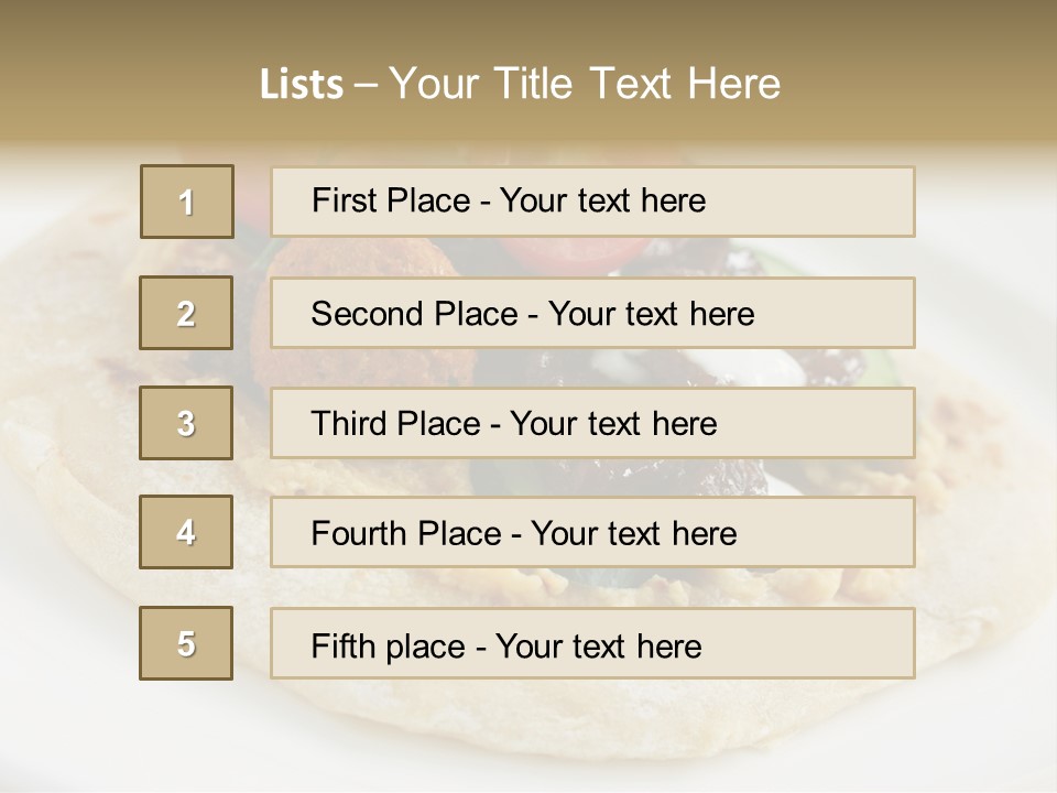 Pieces Eating Diet PowerPoint Template