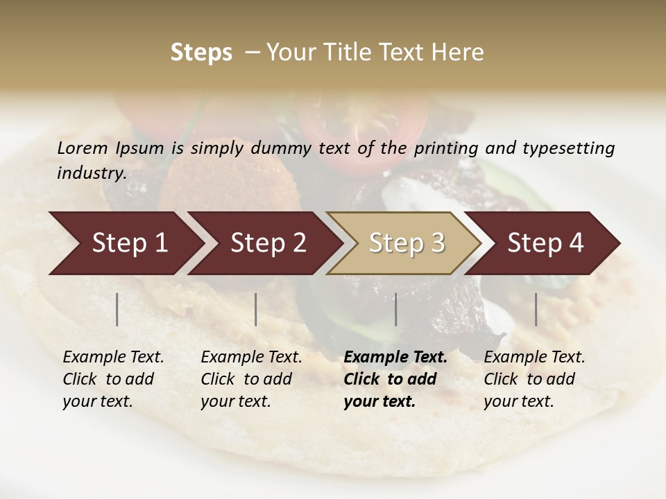 Pieces Eating Diet PowerPoint Template