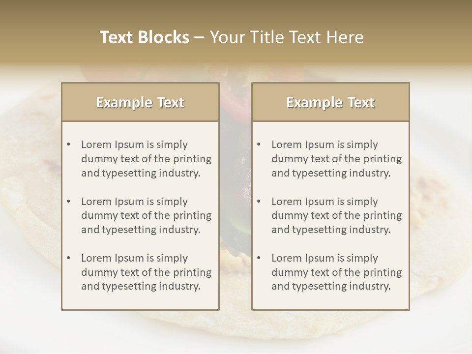 Pieces Eating Diet PowerPoint Template