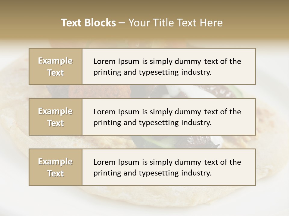 Pieces Eating Diet PowerPoint Template