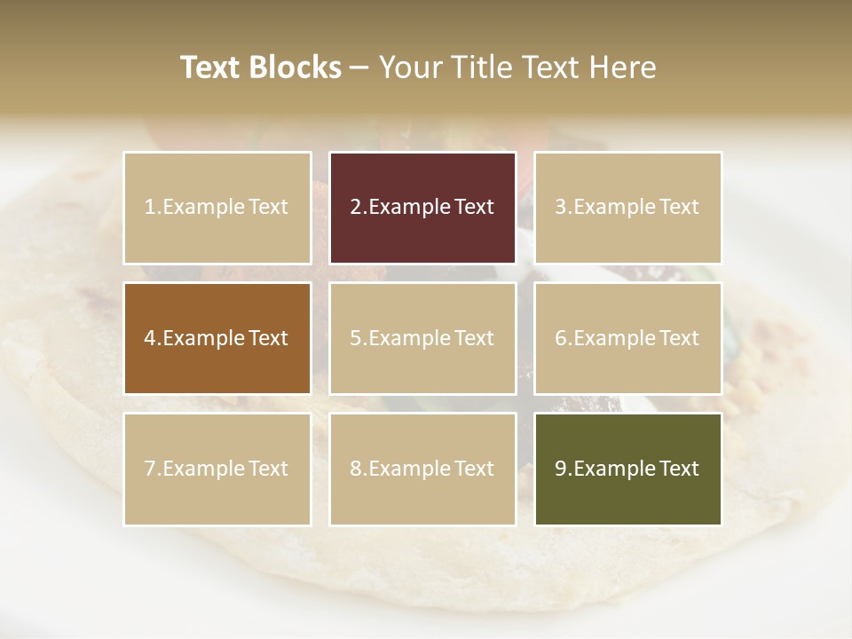 Pieces Eating Diet PowerPoint Template