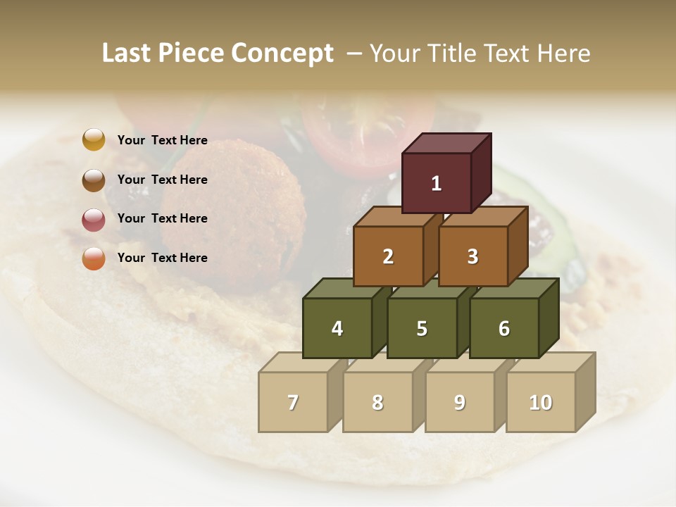 Pieces Eating Diet PowerPoint Template