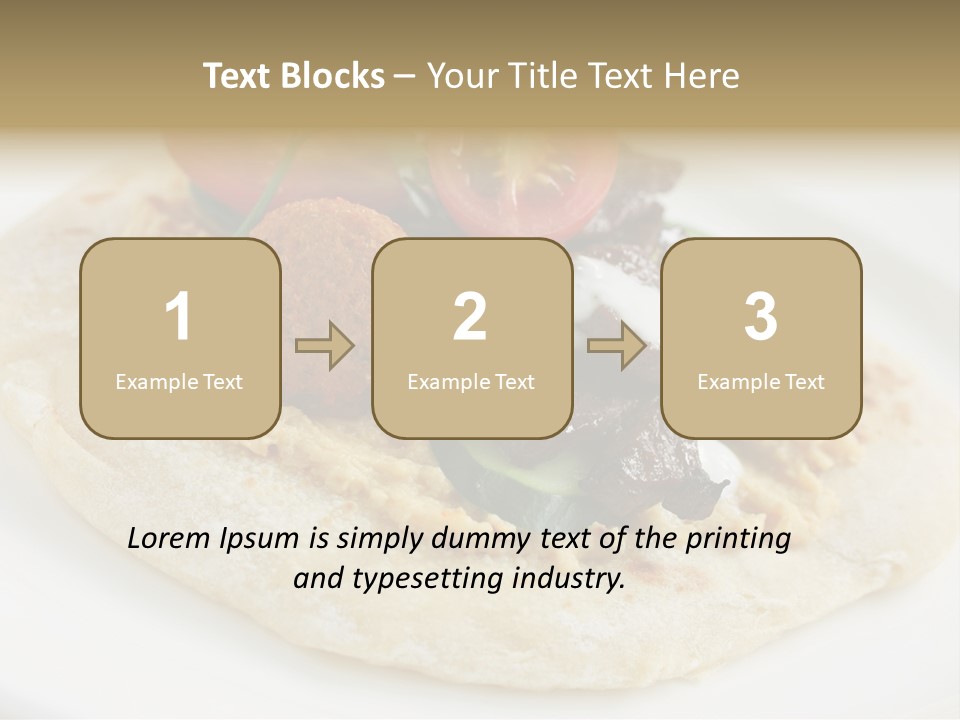 Pieces Eating Diet PowerPoint Template