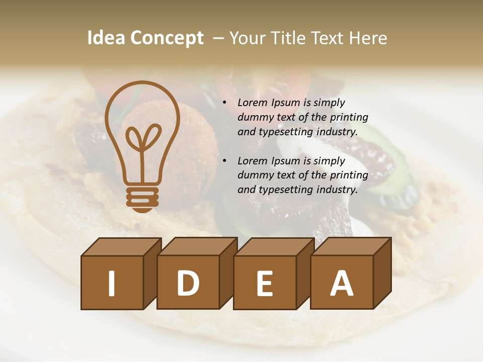 Pieces Eating Diet PowerPoint Template