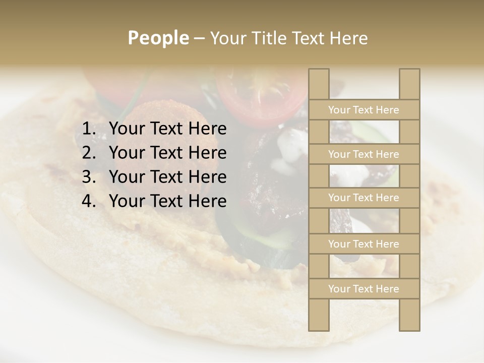 Pieces Eating Diet PowerPoint Template