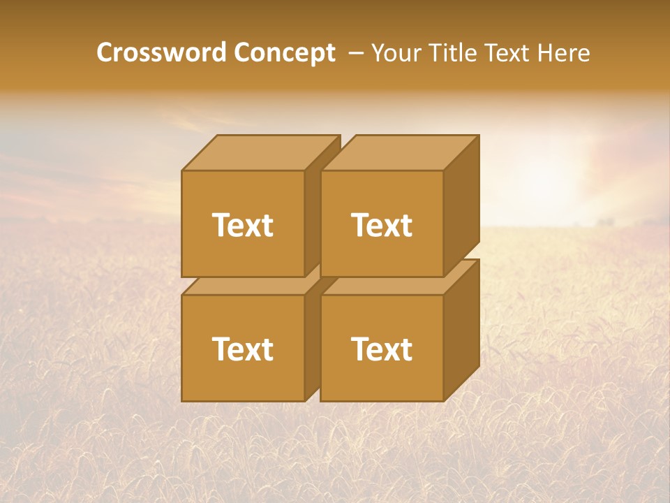 Wheat Growth Horizon PowerPoint Template