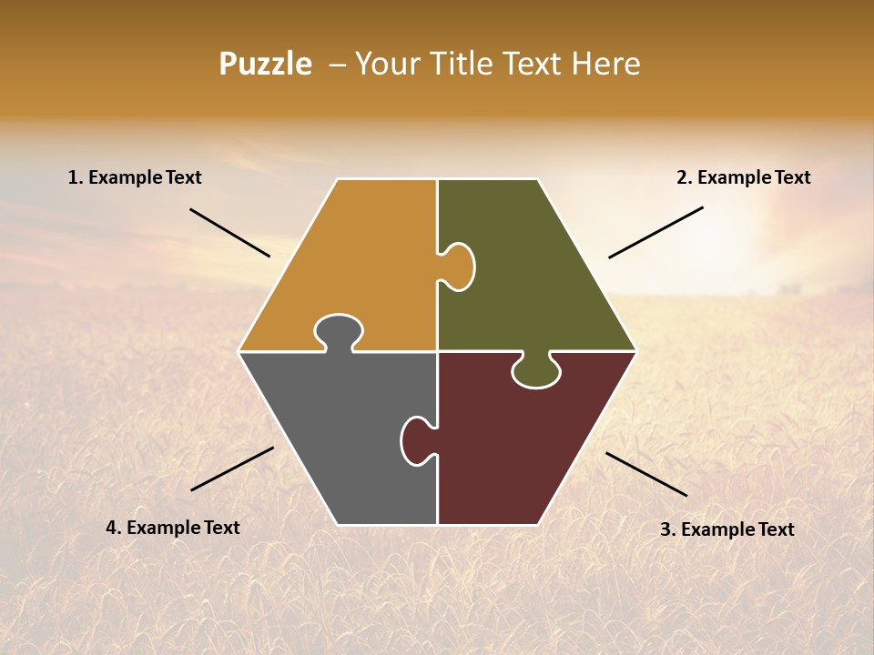 Wheat Growth Horizon PowerPoint Template
