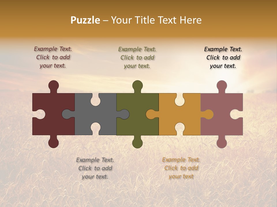 Wheat Growth Horizon PowerPoint Template