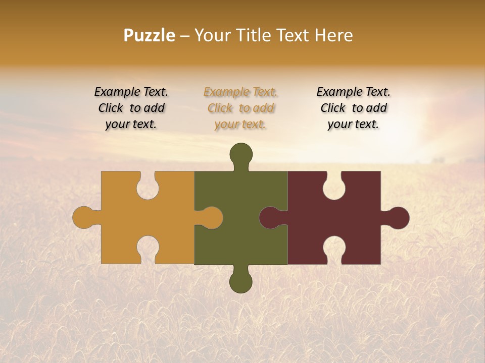 Wheat Growth Horizon PowerPoint Template