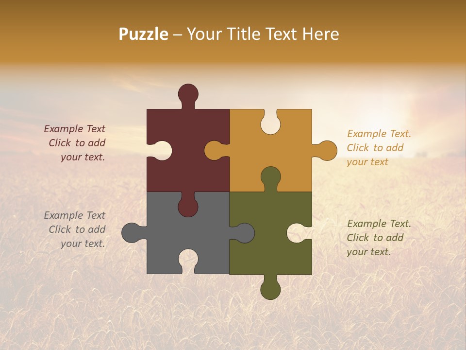 Wheat Growth Horizon PowerPoint Template