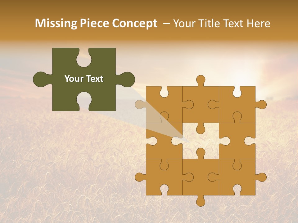 Wheat Growth Horizon PowerPoint Template