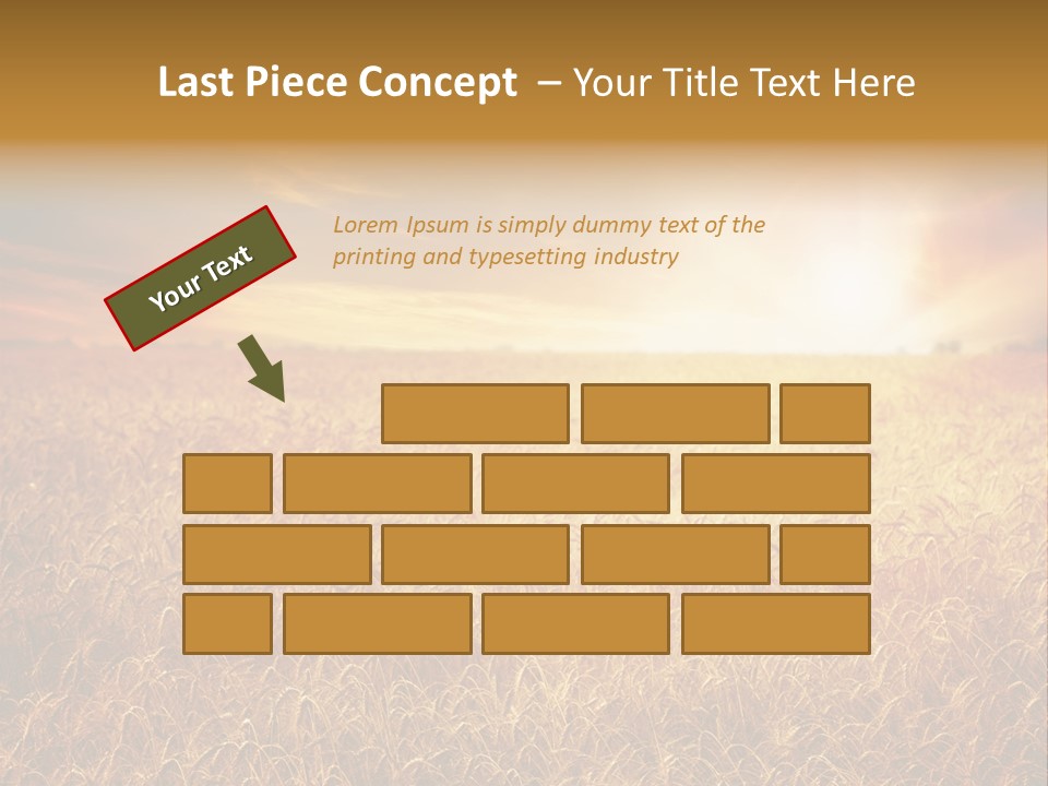 Wheat Growth Horizon PowerPoint Template