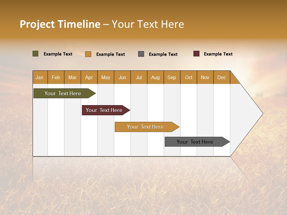 Wheat Growth Horizon PowerPoint Template