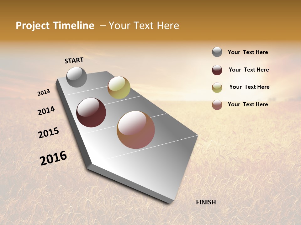 Wheat Growth Horizon PowerPoint Template