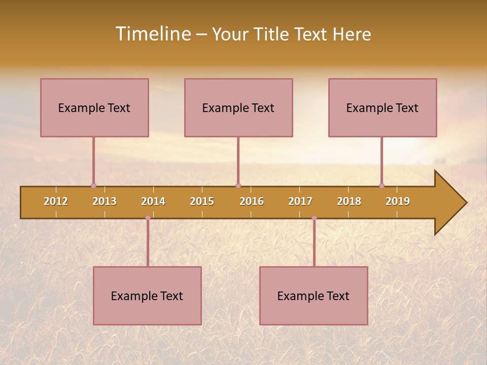 Wheat Growth Horizon PowerPoint Template