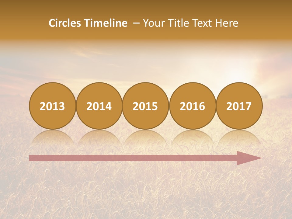 Wheat Growth Horizon PowerPoint Template