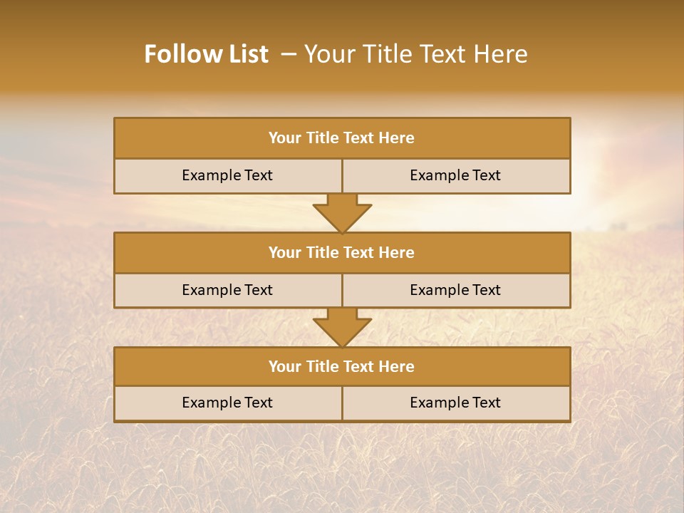 Wheat Growth Horizon PowerPoint Template