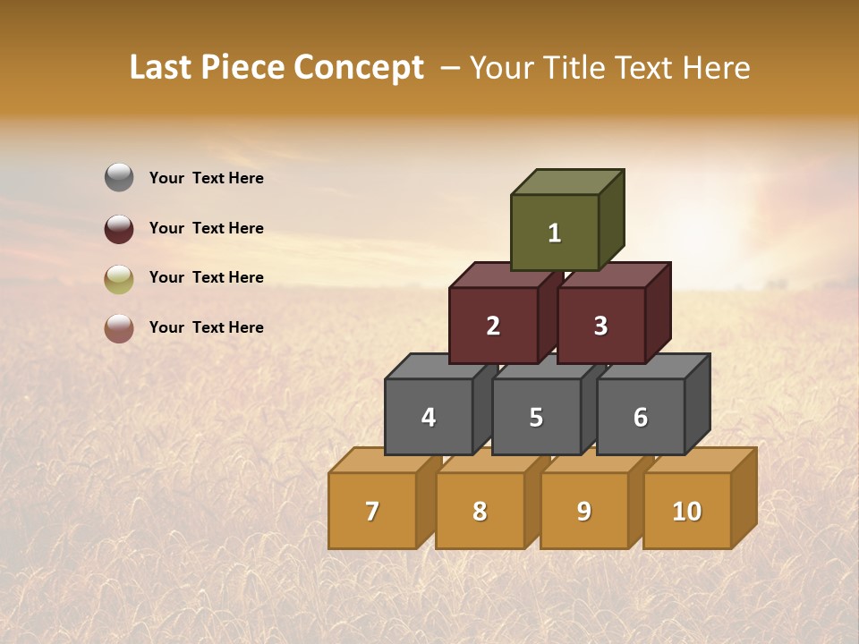Wheat Growth Horizon PowerPoint Template