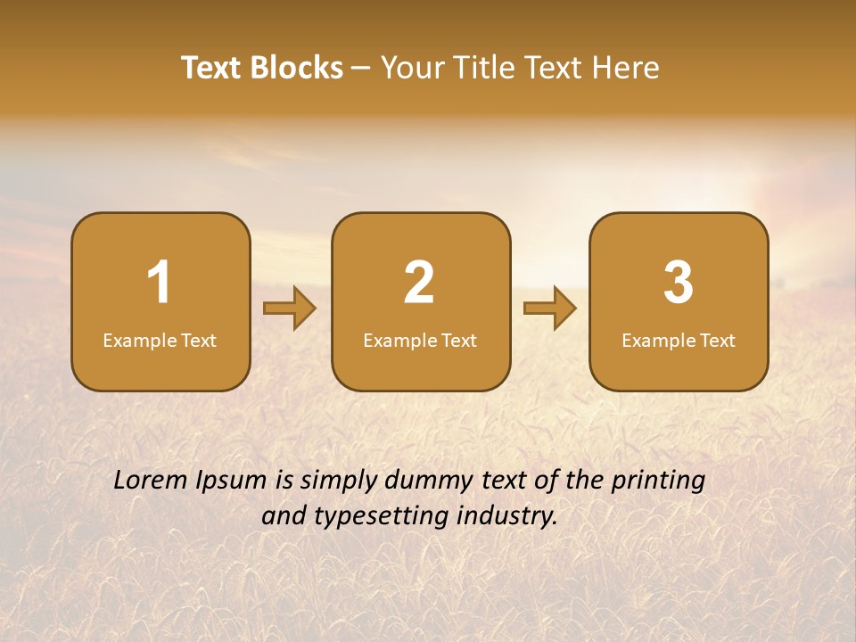 Wheat Growth Horizon PowerPoint Template
