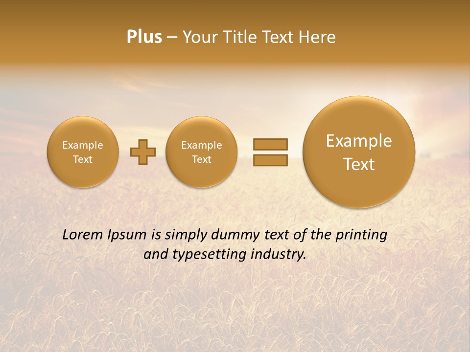 Wheat Growth Horizon PowerPoint Template