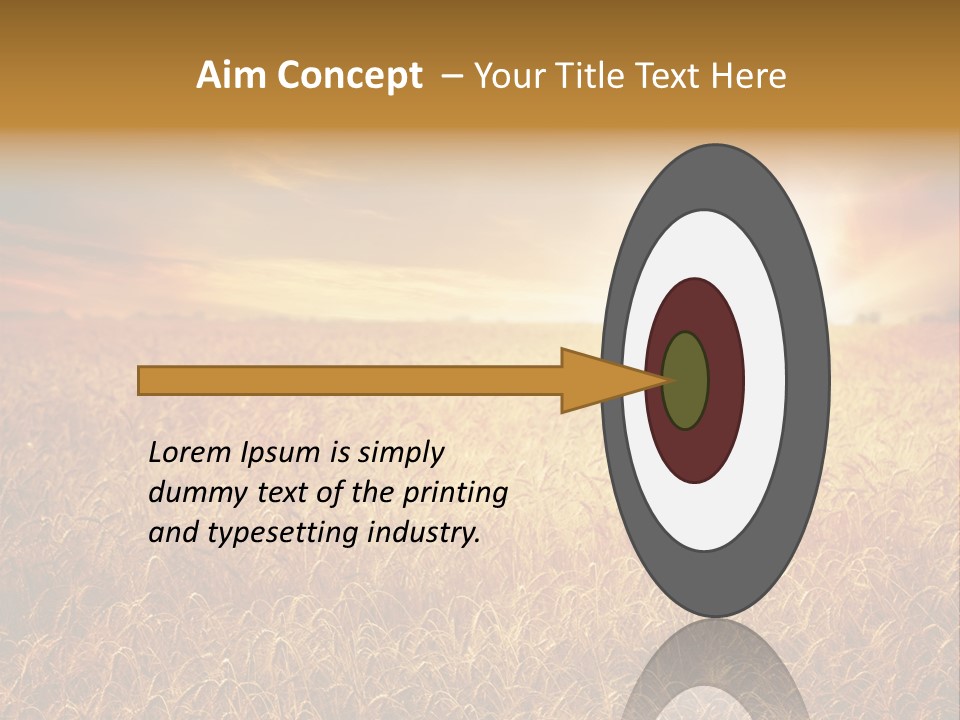 Wheat Growth Horizon PowerPoint Template
