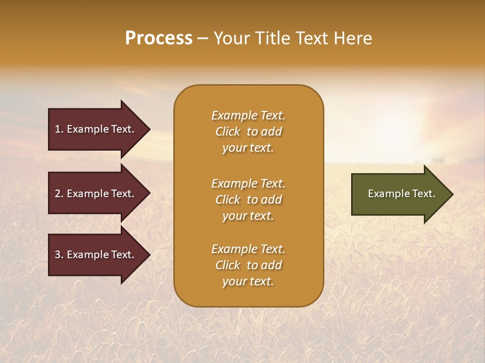Wheat Growth Horizon PowerPoint Template