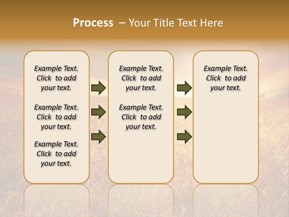 Wheat Growth Horizon PowerPoint Template