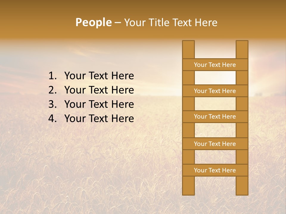 Wheat Growth Horizon PowerPoint Template