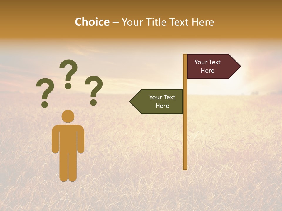 Wheat Growth Horizon PowerPoint Template