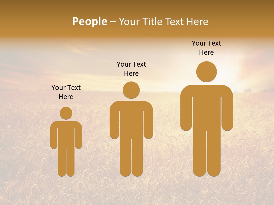 Wheat Growth Horizon PowerPoint Template